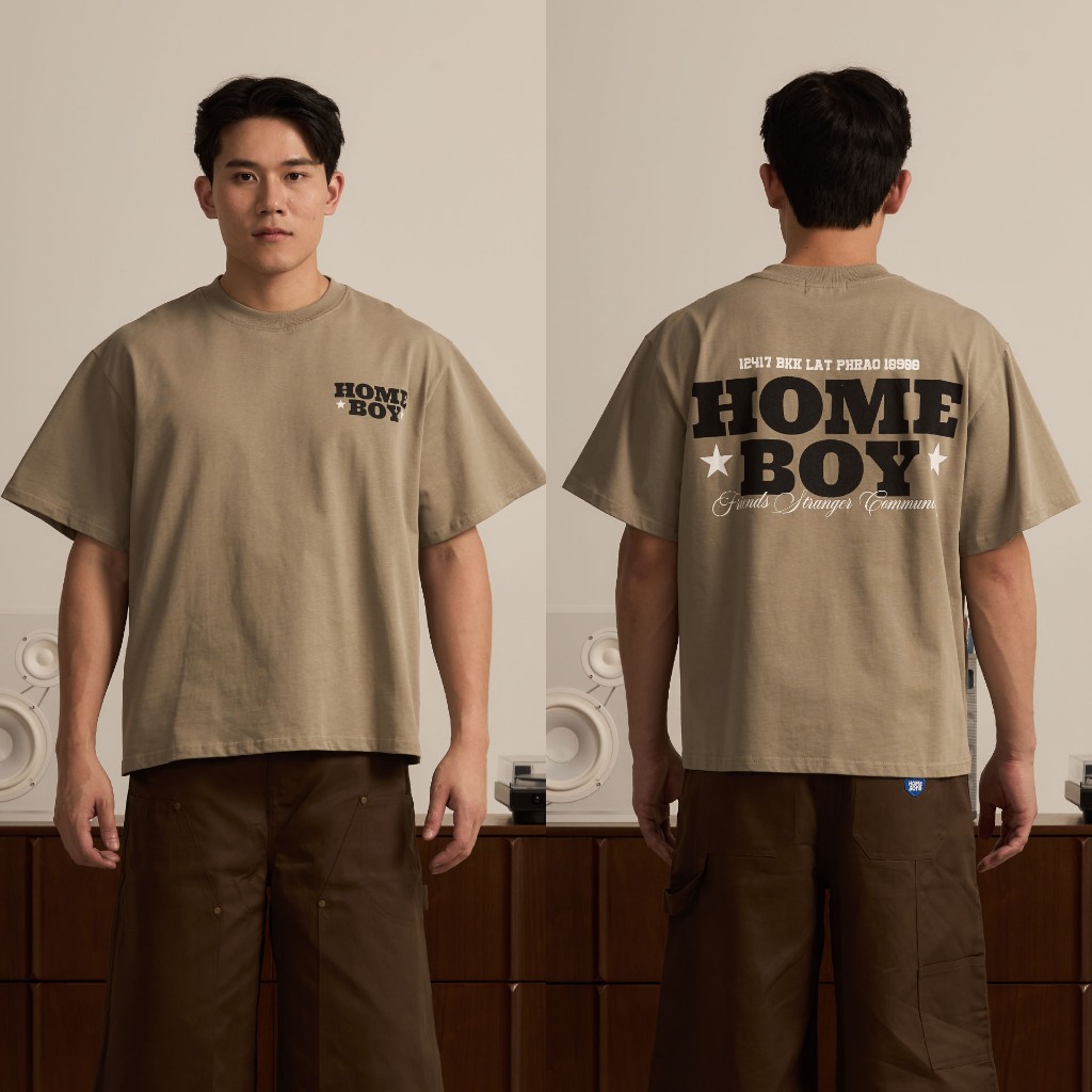 ❗️[ส่งด่วน กทม. 4 ชม.]❗️HOMEBOY เสื้อ UNISEX ทรง BOXY รุ่น HB.COWBOY.BOXY