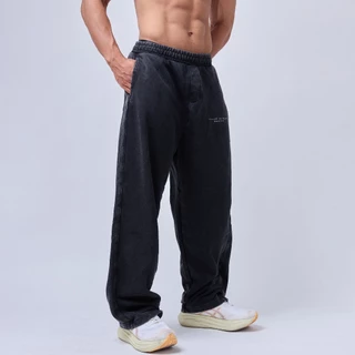 Musculo baggy gym pants กางเกงยิมทรงโอวอร์ฟิต แบ๊กกี้ขาบาน ฟอกวินเทจ ปี2026