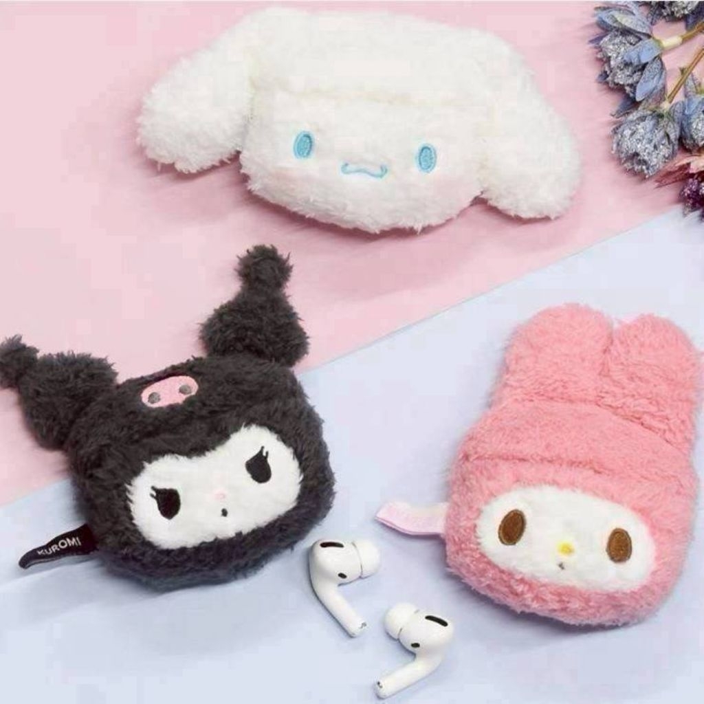 เคส Airpods Pro ลาย Sanrio น่ารัก มี 3 แบบ วัสดุผ้าขนนิ่ม ขนาดพอดี มีช่องสำหรับเสียบชาร์จ