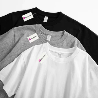 Fancy Fashion เสื้อยืดคอกลมสีพื้น หลวมระบายอากาศ ผ้าเนื้อนุ่ม แขนสั้นสไตล์เกาหลี มีหลายสีให้เลือก