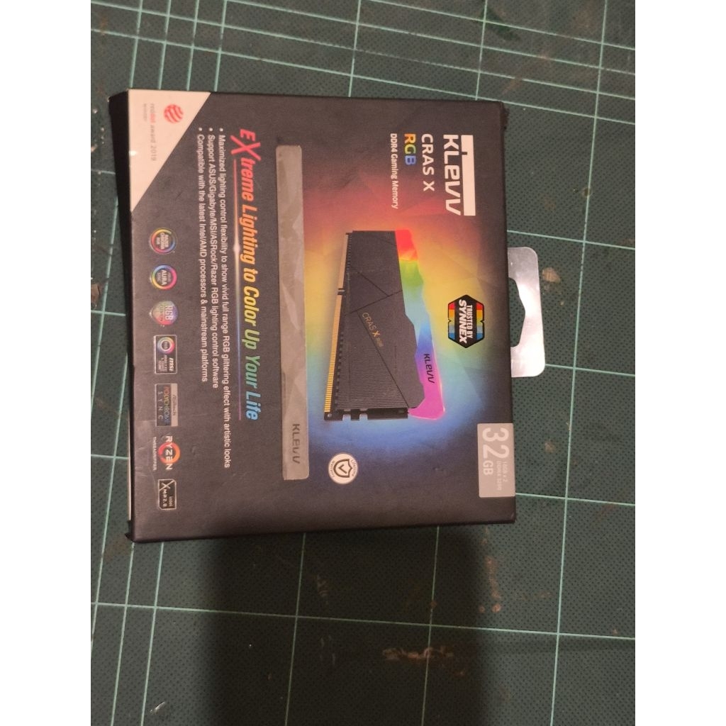 ram ddr4 3200 32gb 16x2 klevv clasx rgb