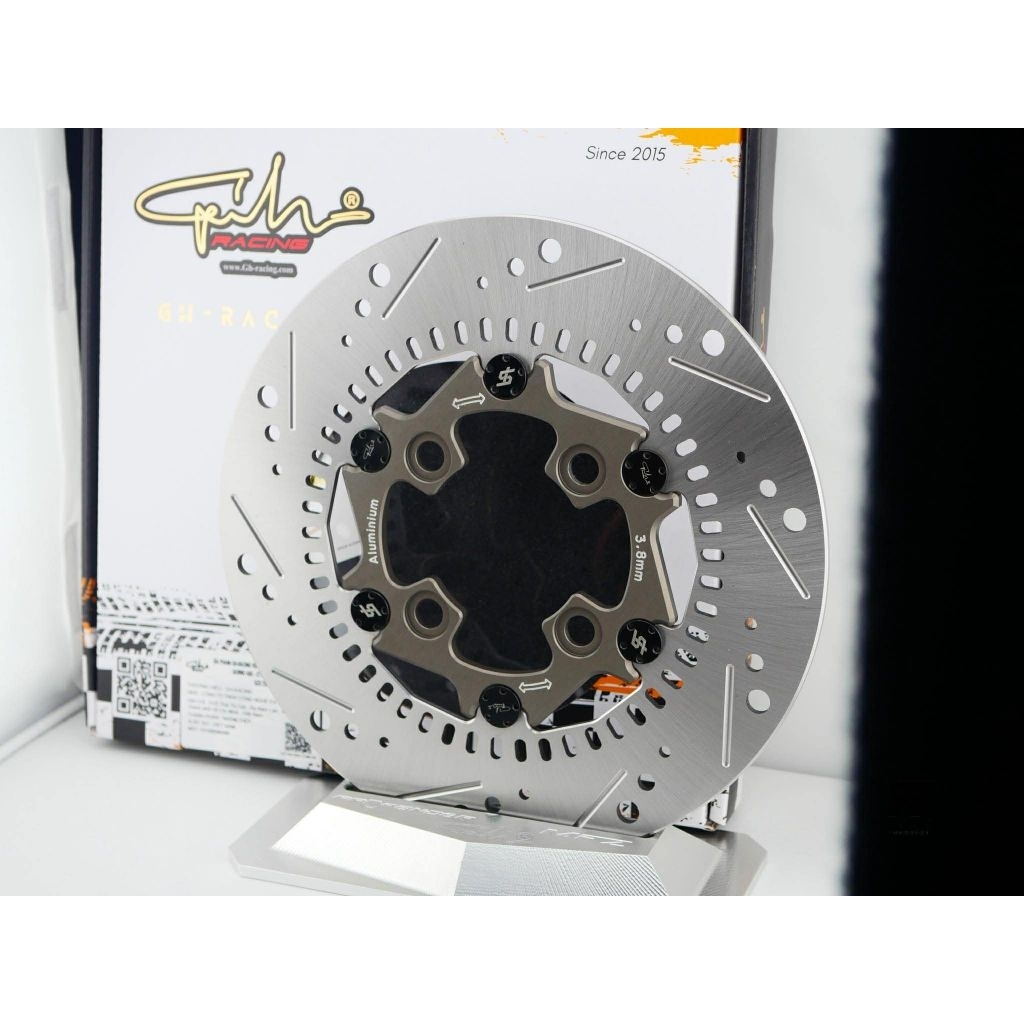 จานเบรคแบร์น GHRacing Giorno ตัว Abs จานขนาด220Mm สินค้าพร้อมส่งจากไทย