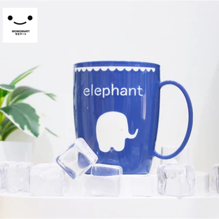 MOMOMART แก้วน้ำพลาสติก 400ml แก้วน้ำดื่ม มีหูจับ แข็งแรง ทนทาน รุ่น MD10-011-16