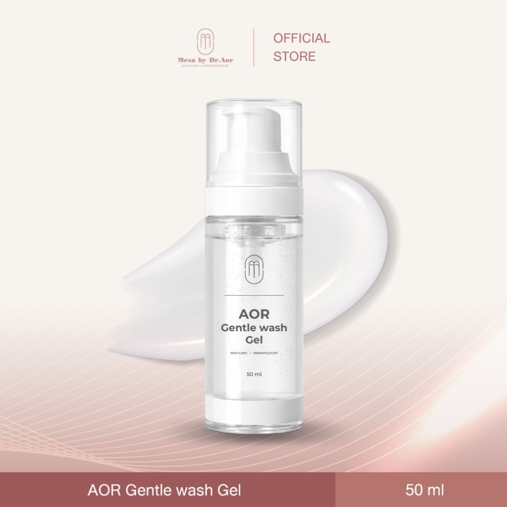 [ โฟมล้างหน้า ] AOR  Gentel Wash GEL | โฟมล้างหน้าสำหรับคนเป็นสิว รักษาสิว ลดรอยสิว สบู่ล้างหน้า ผลิตภัณฑ์รักษาสิว