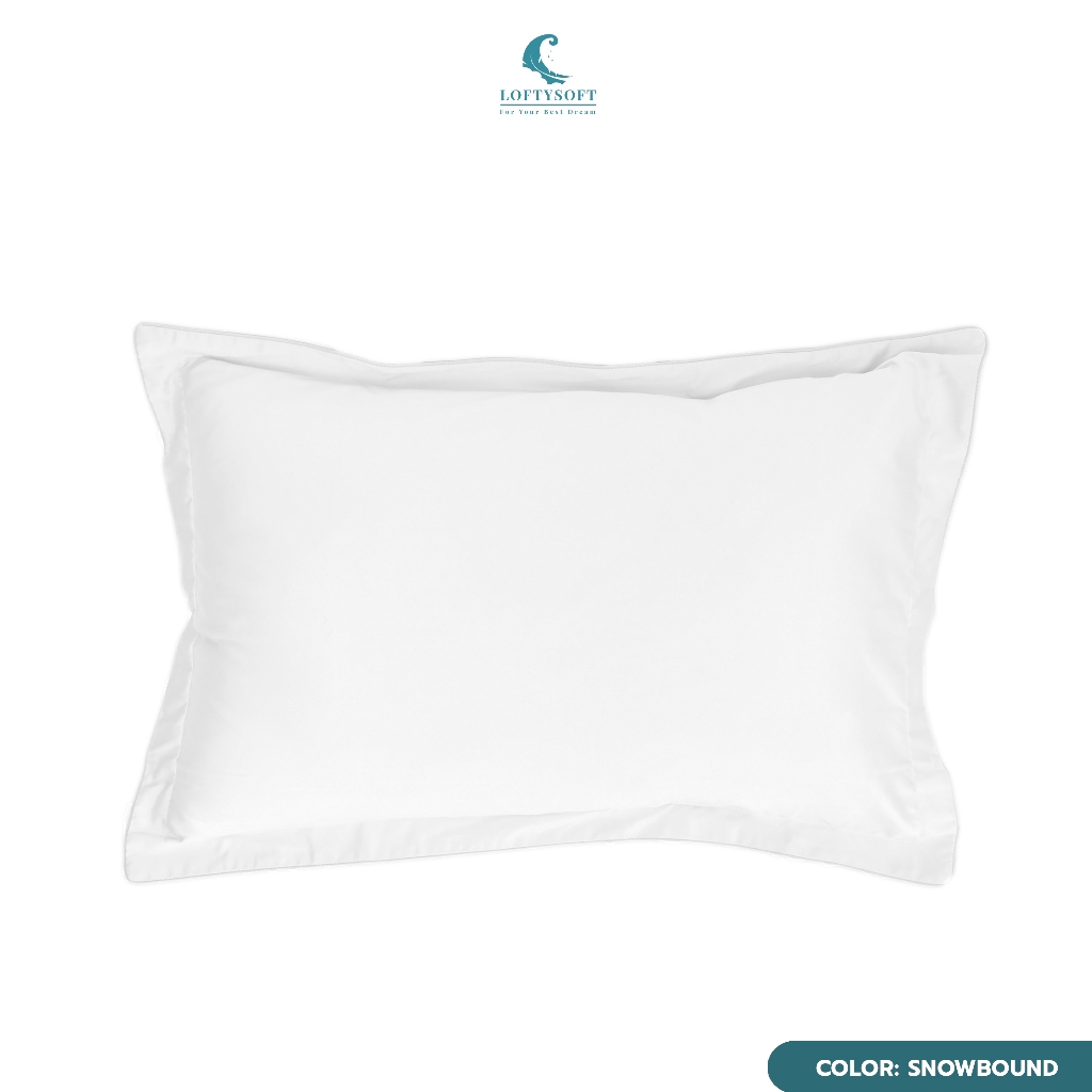 LOFTYSOFT ปลอกหมอน CottonSilk 550 เส้นด้าย Elegance - Snowbound