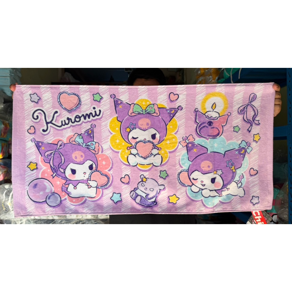 ผ้าเช็ดผมลิขสิทธิ์แท้ ขนาด 16×32 นิ้ว