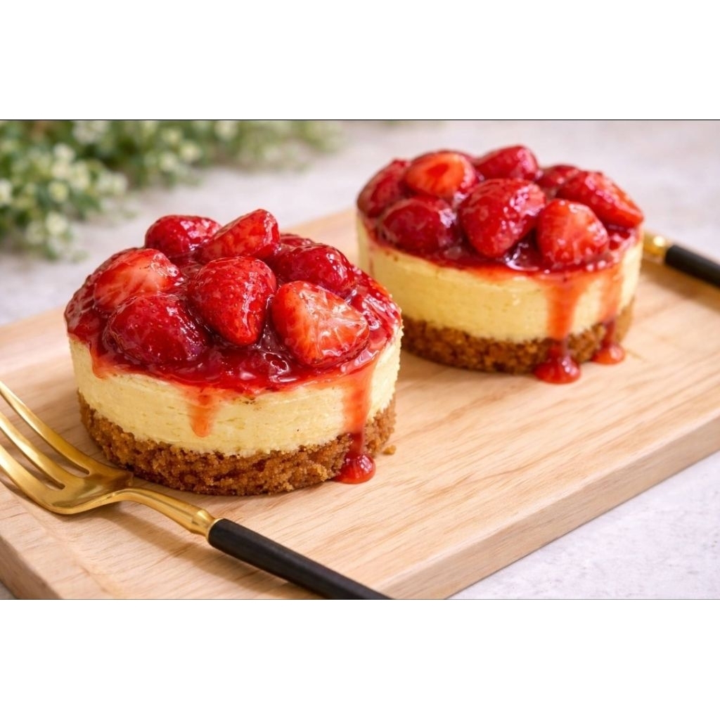 Keto Strawberry Cheese cake 1 ชิ้น ไร้แป้งและน้ำตาล by Sweetless House Keto