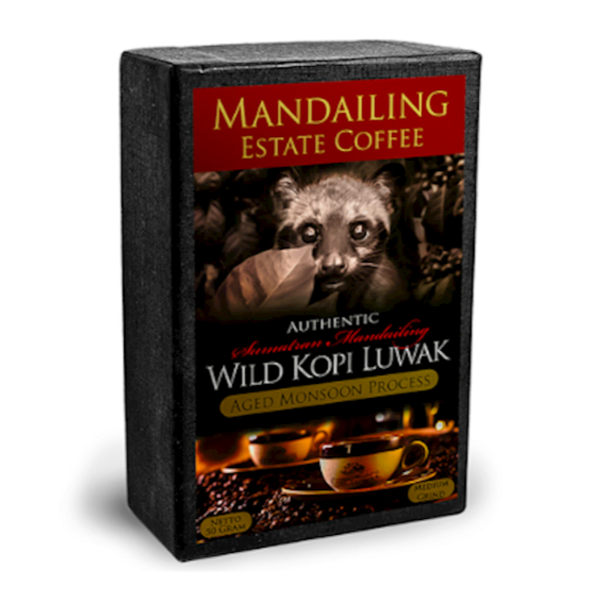 Mandailing Estate Coffee Pure Wild Kopi Luwak Aged Monsoon Process