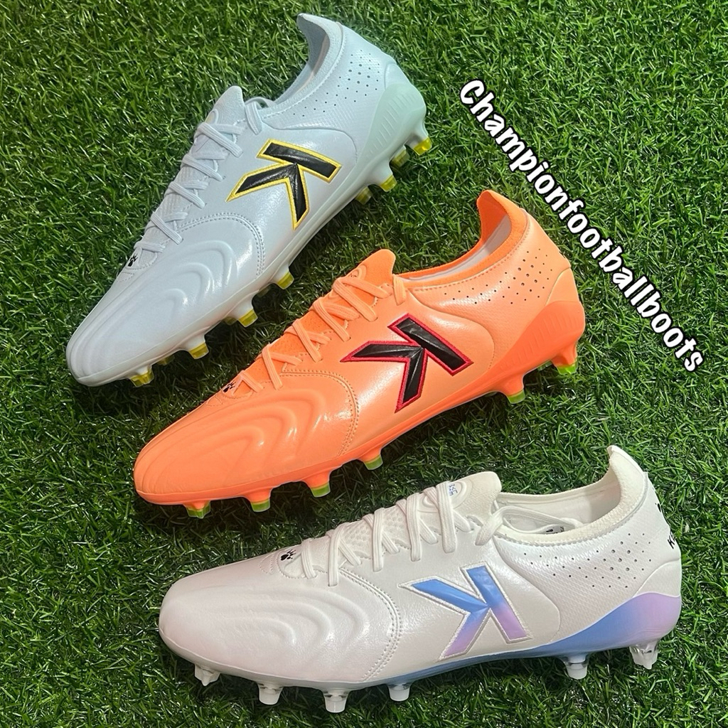 สตั๊ด รองเท้าฟุตบอล (เคลเม่) Kelme TROFEO K-Touch Lth fg ag ตัวท๊อป หนังจิงโจ้ Kangaroo