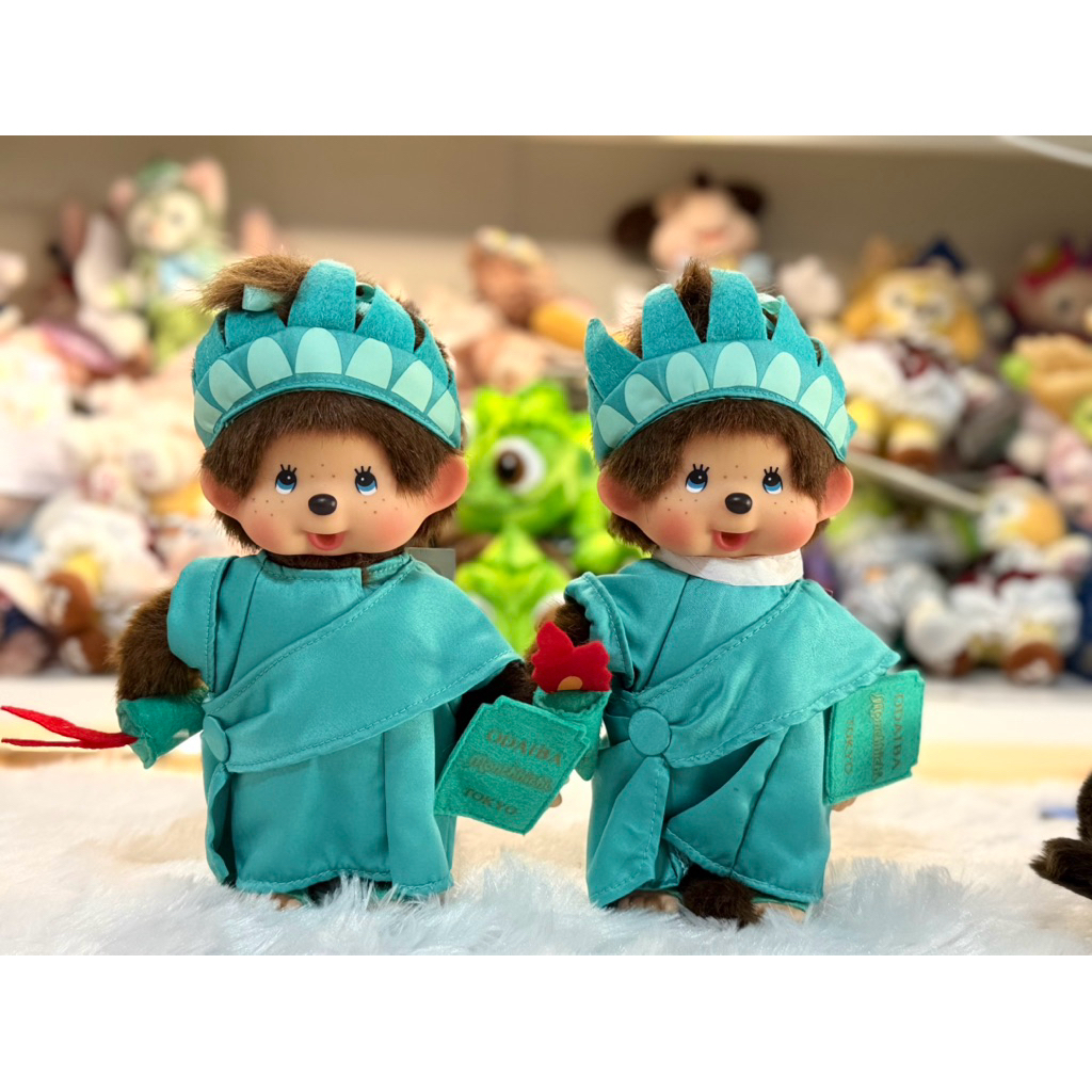 ❤️พร้อมส่งที่ไทย❤️ ตุ๊กตา ม่อนชิชิ ตุ๊กตา monchhichi เทพีเสรีภาพ Statue of Liberty