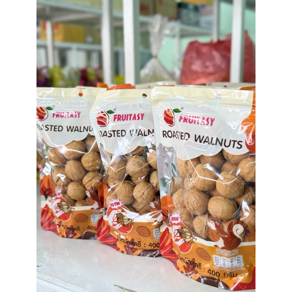 วอลนัทอบ ตรา Fruitasy 400g