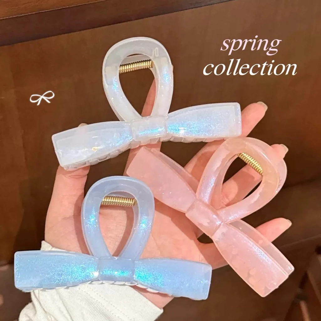 Cute 495 กิ๊บรวบผม กิ๊บหนีบผม กิ๊บงับผมโบว์ไขว้