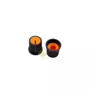 Knob AG3 จุกปุ่มหมุนวอลลุ่ม ขนาด 11x14x15 mm. แกนเฟือง 6 มิล ใช้กับเครื่องขยายเสียง ปรับเสียง