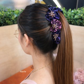 กิ๊ฟกล้วยคริสตัล 5 นิ้ว แฮนด์เมดสุดปราณีต กิ๊บหนีบผมผู้หญิง …