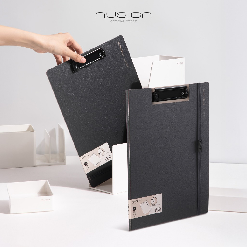 (Nusign) กระดานคลิปบอร์ด รุ่น NS179/NS180 พร้อมเชือกหนีบเอกสาร ขนาด A4 (จำหน่าย 1 ชิ้น)