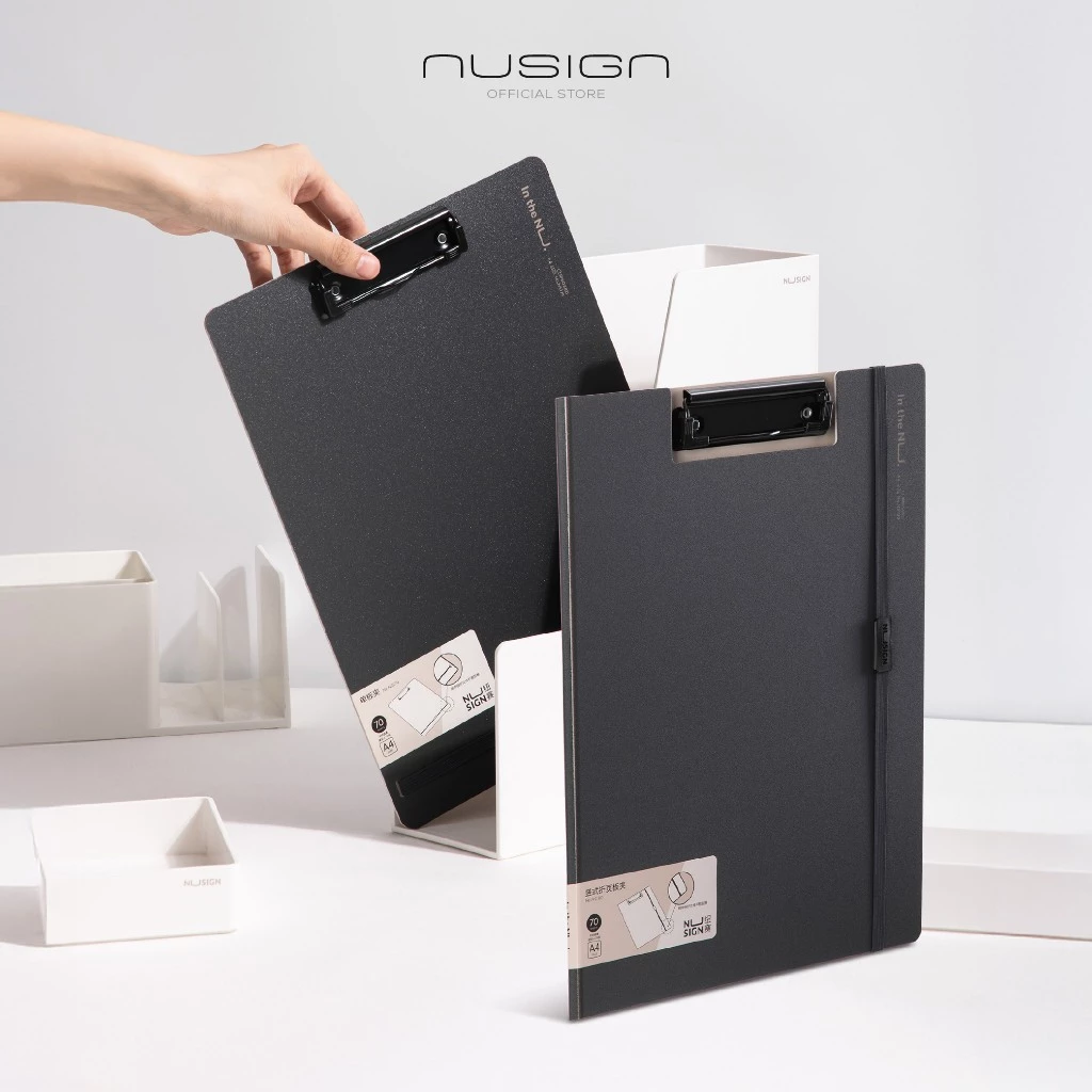 (Nusign) กระดานคลิปบอร์ด รุ่น NS179/NS180 พร้อมเชือกหนีบเอกสาร ขนาด A4 (จำหน่าย 1 ชิ้น)
