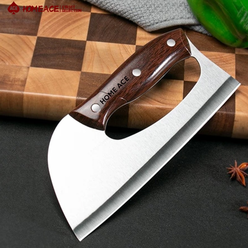 HOME ACE มีดครัวสแตนเลส คมกริบ ไม่เป็นสนิม มีดสับ/หั่น/ผลไม้ จับถนัดมือ ปลอดภัย ราคาคุ้ม