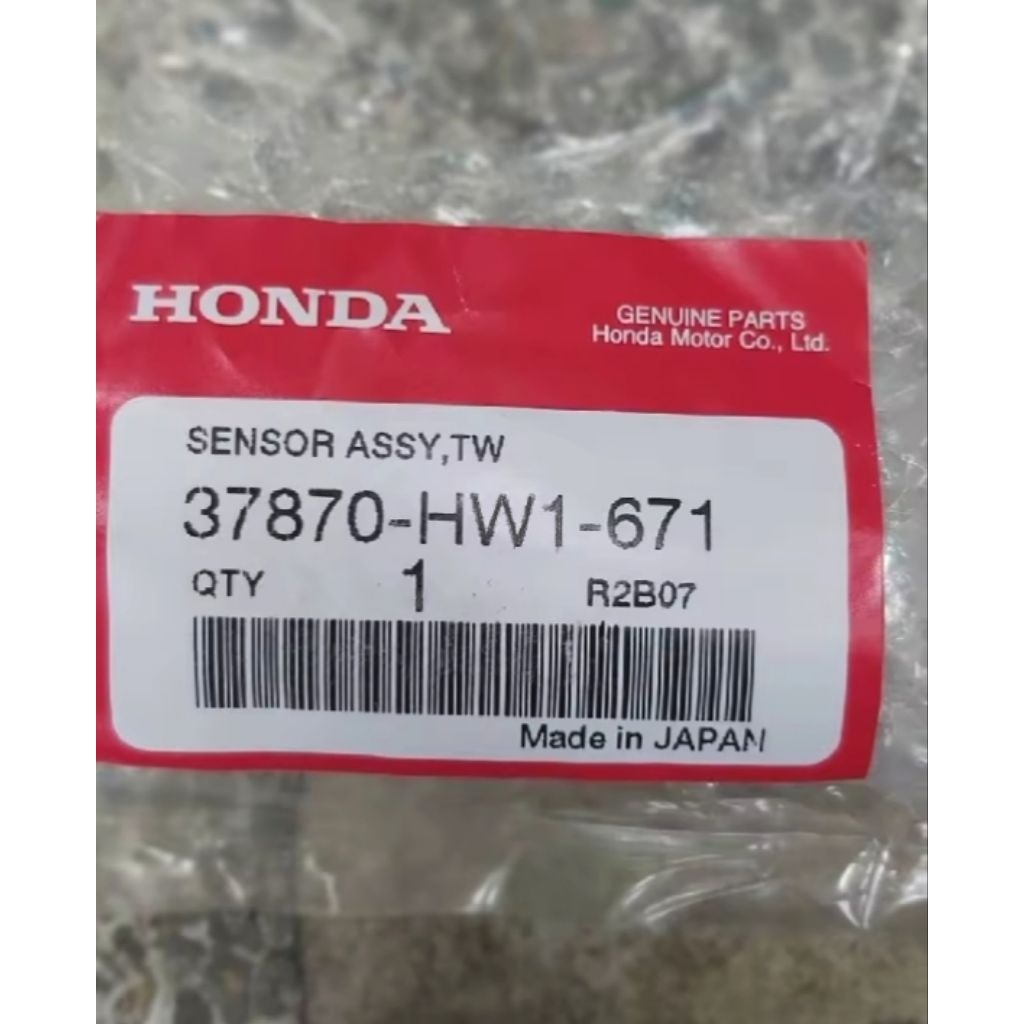 เซนเซอร์วัดอุณหภูมิน้ำหล่อเย็น HONDA PCX125/Click 110/Click 110i แท้เบิกศูนย์  37870-HW1-671