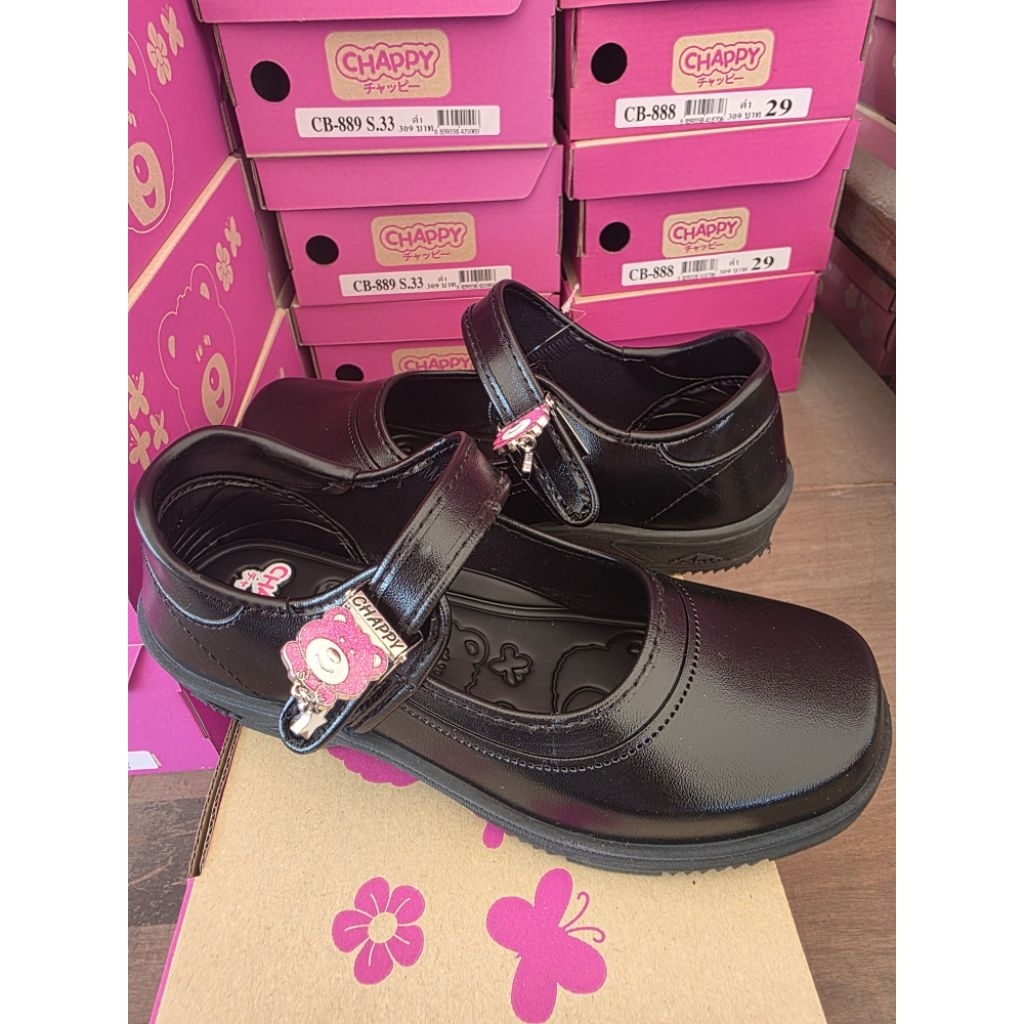 CB889รองเท้านักเรียนหญิง เบอร์ 33-42แชปปี้