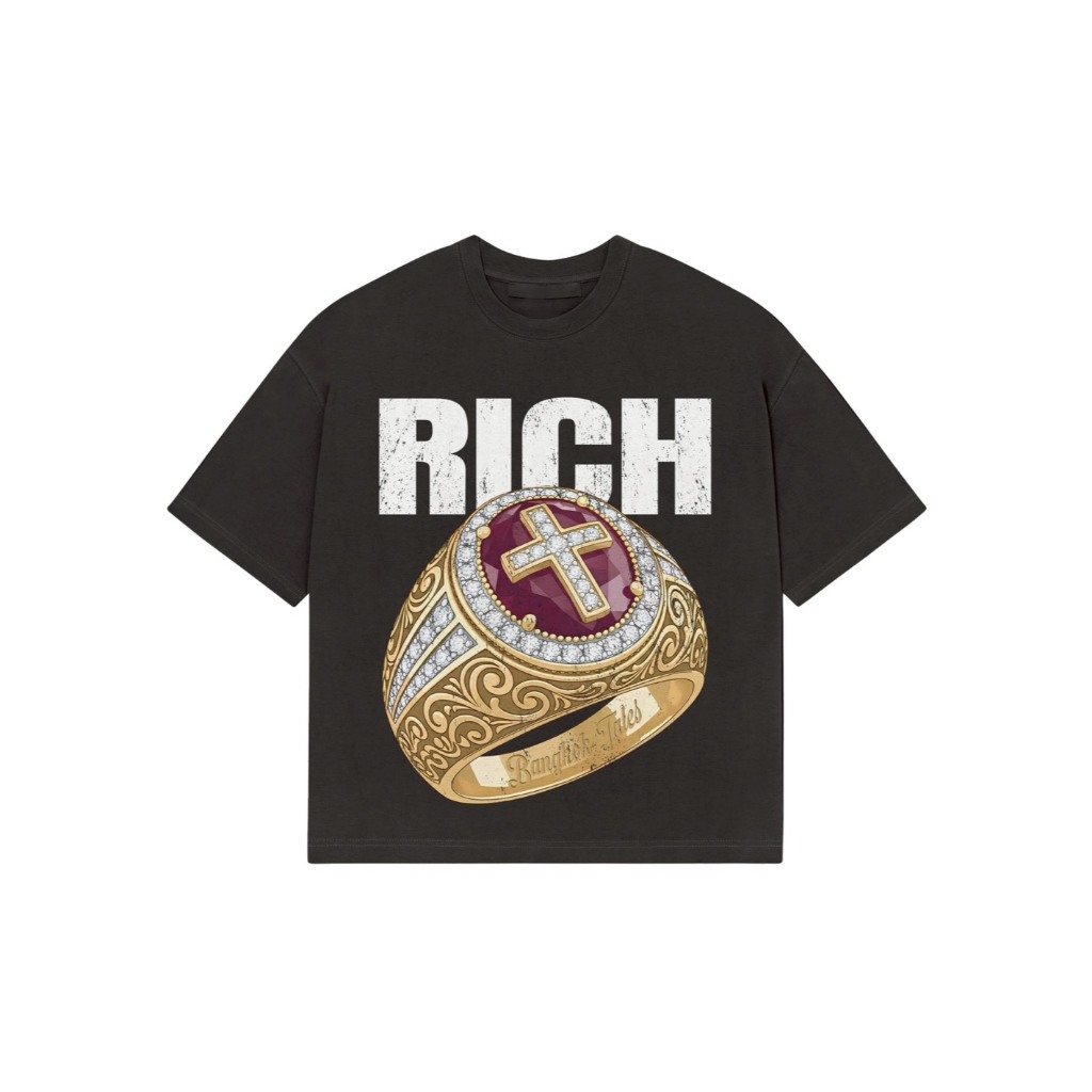BANGKOK TALES: TOP-เสื้อยืด-แขนสั้น-WORLDWIDE-RICHRING