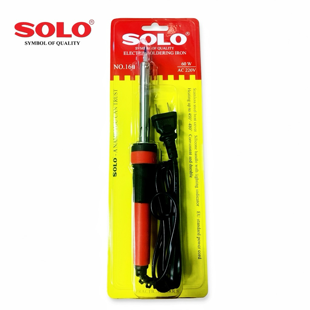 ** ของแท้ 100% ** SOLO หัวแร้งไฟฟ้า 60W AC 220V NO.160 หัวแร้งบัดกี