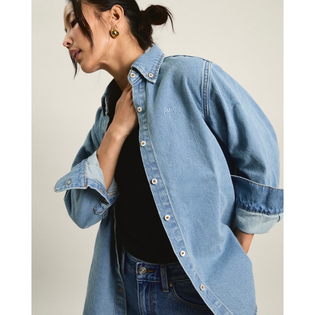 AMR DE SAISON ( AIMER ) - Regular Fit Shirt In Light Blue เสื้อเชิ้ต