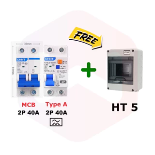 CHINT RCCB Type B NL210 เบรกเกอร์กันดูด รถEV Breaker RCD Type A EV Charger ตัดกระแสไฟรั่วลงดิน