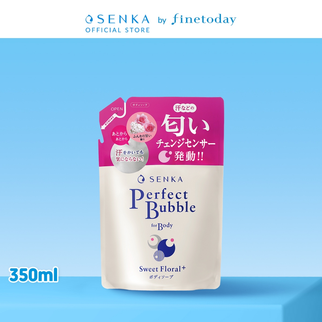 SENKA เพอร์เฟ็ค บับเบิ้ล ฟอร์ บอดี้ สวีท ฟลอรัล 350ml (ชนิดรีฟิล)