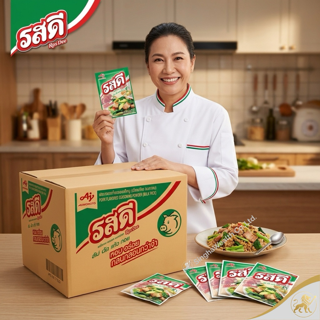 (ยกลัง! ) รสดี ผงปรุงรส รสหมู รสไก่ 800 กรัม รสดีหมู 400 กรัม และ รสดีหมู 70 กรัม
