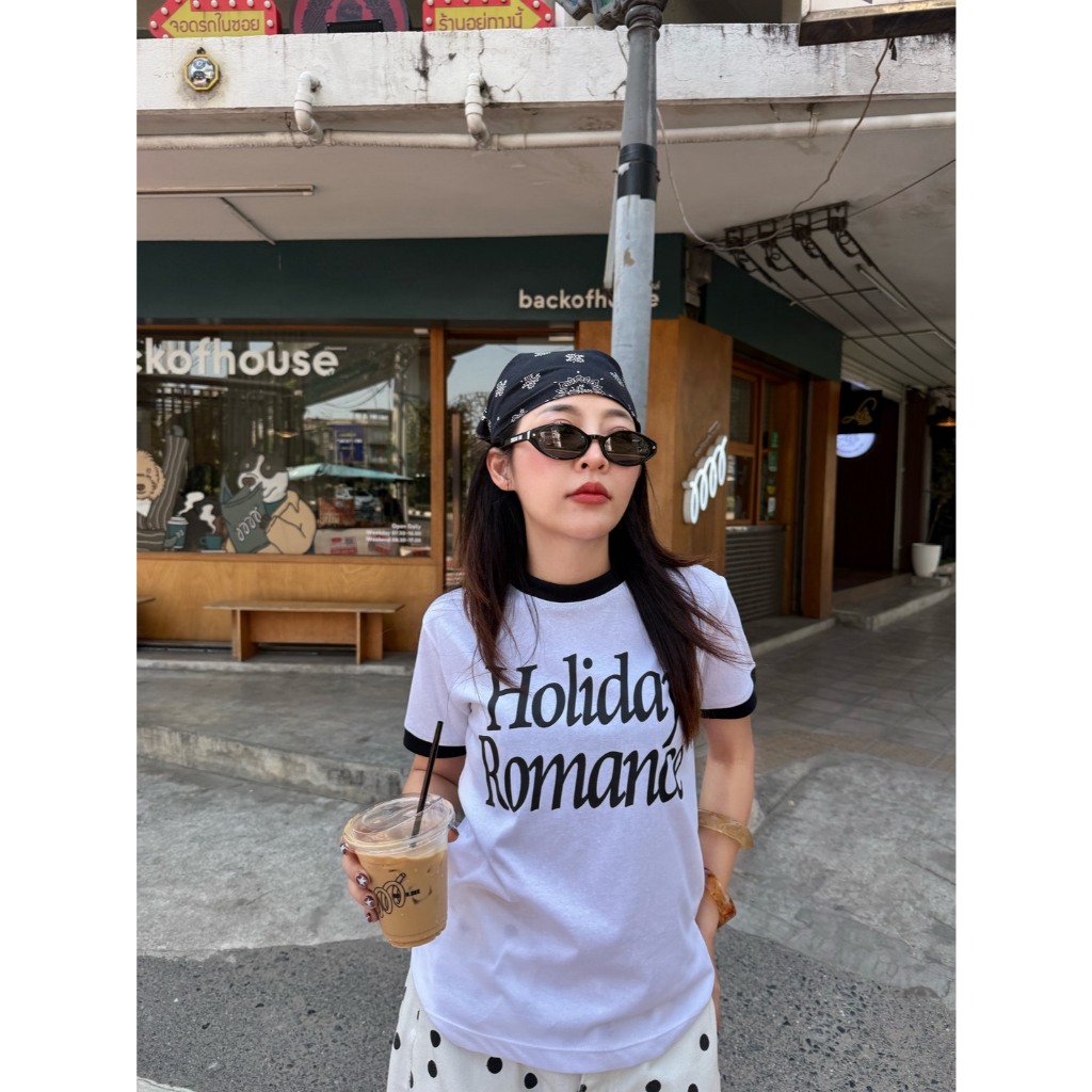Holiday tee เสื้อยืดจั๊มแขนผ้าสลาฟ สไตล์วินเทจ (ส่งด่วน) รูปที่ 4