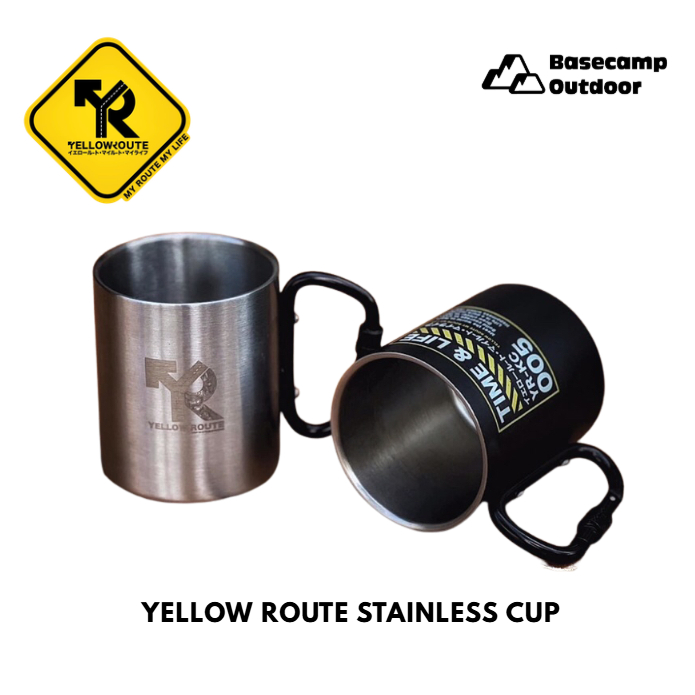 Yellow Route Stainless Cup แก้วน้ำสแตนเลสน้ำหนักเบา