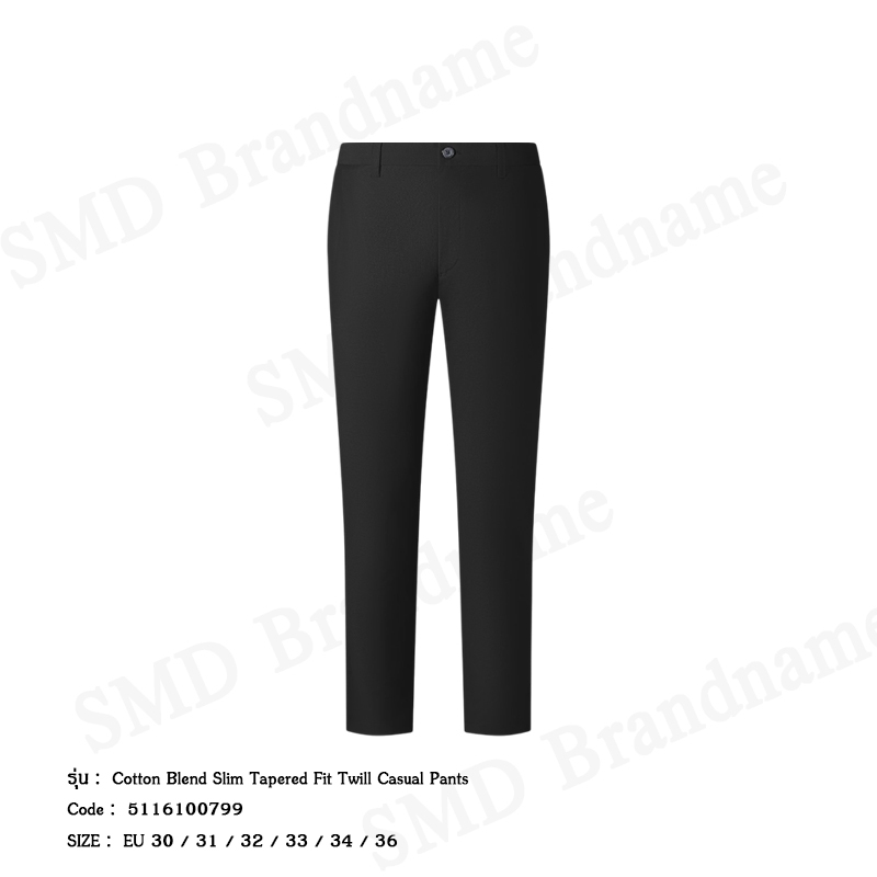 G2000 กางเกงสแล็คผู้ชาย ขายาว ทำงาน รุ่น Cotton Blend Slim Tapered Fit Twill Casual Pants Code: 5116100799