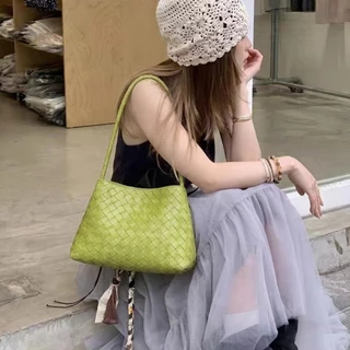 ส่งด่วน GUCSELECTED(B2598) กระเป๋าสะพายไหล่หนังPUลายสาน+มีลูกกระเป๋าใบเล็ก