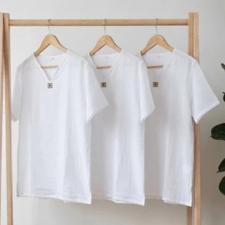 เสื้อตะวัน ผ้าสาลู ผ้าสาลูสีขาว เสื้อโลโก้พระอาทิตย์ แขนสั้น/แขนยาว/ฮู้ด