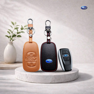 ซองหนังแท้ ใส่กุญแจรีโมทรถยนต์ รุ่นโลโก้เหล็ก Subaru XV,Fore…