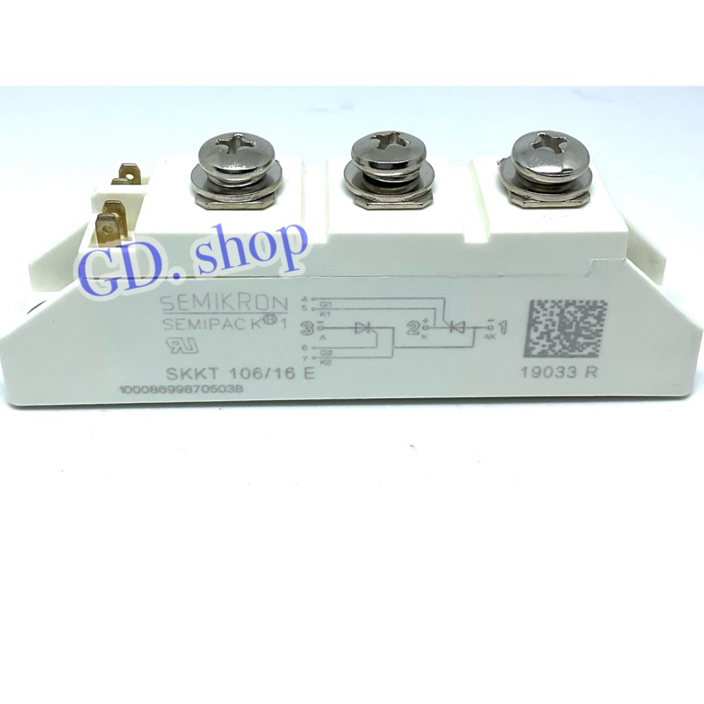 SKKT106/16E SEMIKRON Thyristor Module โมดูล 106A 1600V SKKT. 106/16E พร้อมส่งใน🇹🇭🇹🇭 ออกบิลได้
