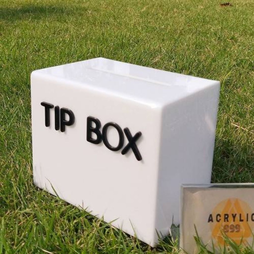 งานมีตำหนิลดราคา!!! กล่องอะคริลิคสีขาว Tip Box