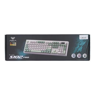 WIRELESS KEYBOARD (คีย์บอร์ดไร้สาย) AULA S102 PRO - MEMBRANE SWITCH RGB EN/TH