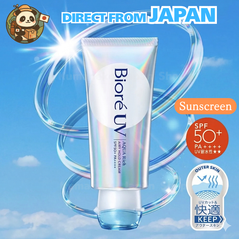 Kao Sunscreen / Biore UV Aqua Rich Airy Hold Cream / SPF50+ PA++++ / Biore sunscreen, UV Cut, UV Car