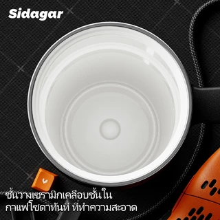Sidagar แก้วเก็บความเย็น 1000ML ความจุขนาดใหญ่ เคลือบเซรามิค 316 สแตนเลส แก้วน้ํา นอกบ้าน ถ้วยน้ํากลางแจ้ง