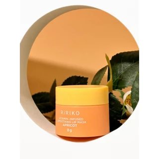 RIRIKO VITAMIN-INFUSED SMOOTHING LIP MASK APRICOT - ริริโกะ วิตามิน อินฟิวส์ สมูทติ้ง ลิป มาส์ก แอปริคอต 8g