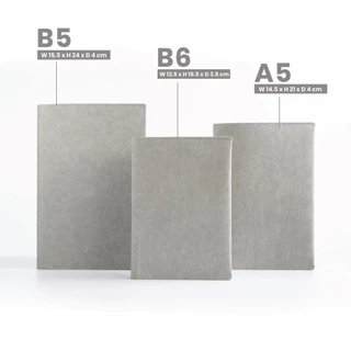 Folio: Book Cover (Grey) ปกห่อหนังสือ ปกห่อนิยาย ผลิตจากจากกระดาษซักได้