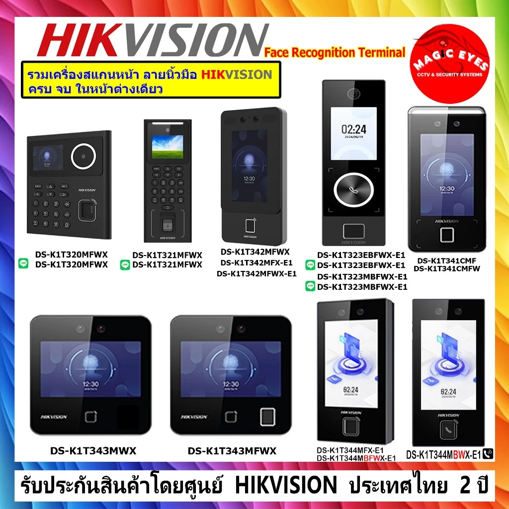 HIKVISION รวมเครื่องสแกนหน้า ลายนิ้วมือ และบัตร ไว้ภายนเว็ปเดียว จบในหน้าต่างเดียว เครื่องบันทึกเวลาเข้า-ออก