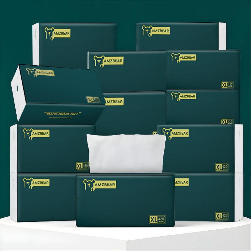 [20ห่อ]ทิชชู่ GB/T 20808 Air Cushion Soft Tissue 420แผ่น/ห่อ 5 ชั้น จัดส่งไว