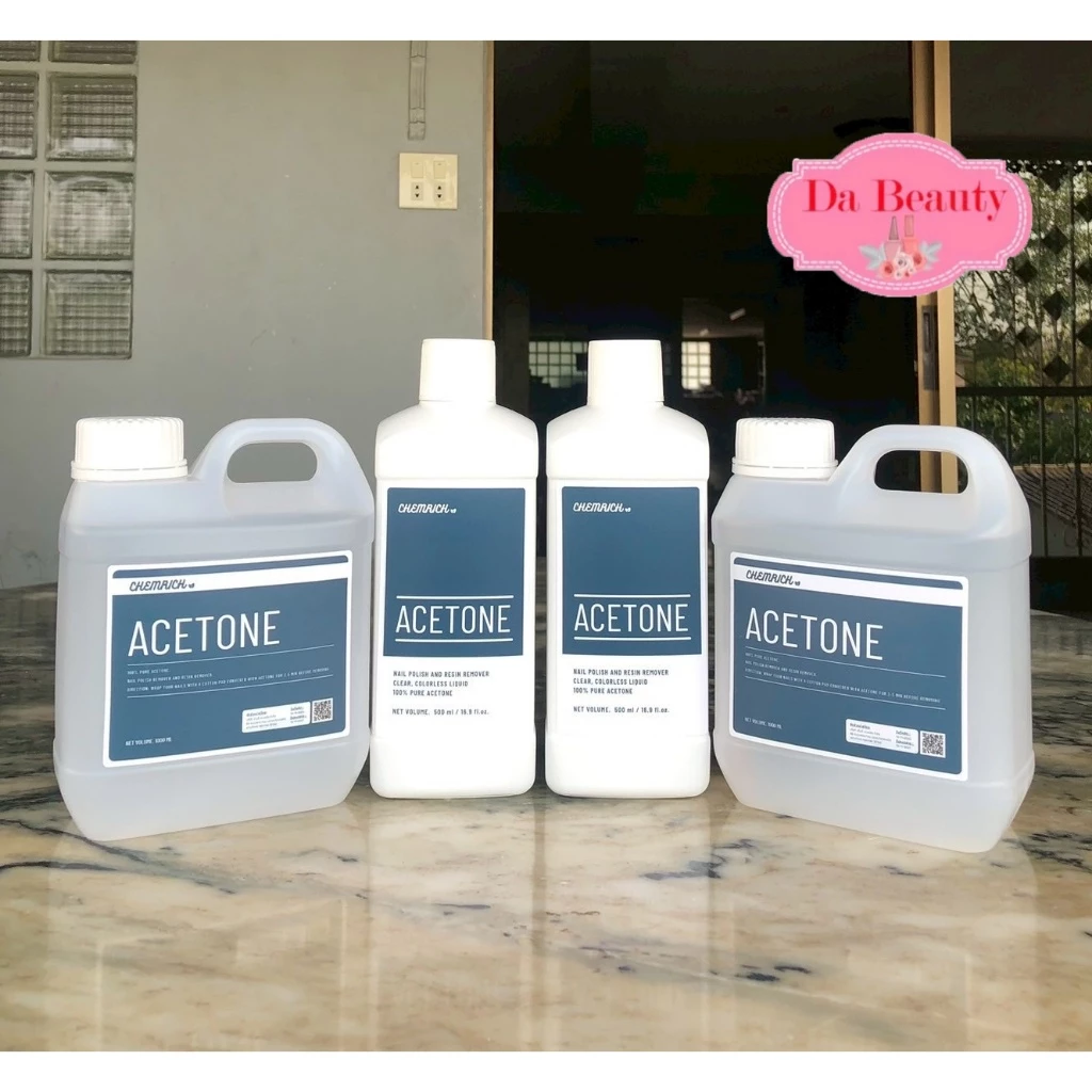 น้ำยา ACETONE (อะซิโตน) 100% น้ำยาล้างเล็บ / ถอดเล็บเจล / ถอดอะคริลิค / ล้างกาว / ล้างสีบางชนิด