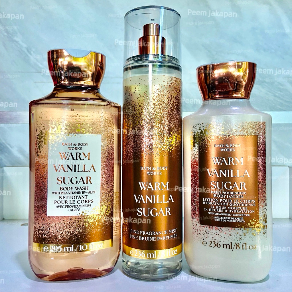 Bath & Body Works Warm Vanilla Sugar (Wash / Mist / Lotion) สคบไทย ล็อต 25 - 26