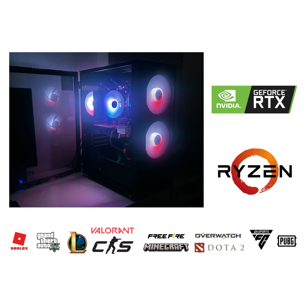 คอมเล่นเกม RTX Ryzen 3 [มือสอง]