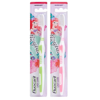 Fluocaril ฟลูโอคารีล แปรงสีฟัน เลดี้แคร์ ปลายเรียวแหลม นุ่มพ…
