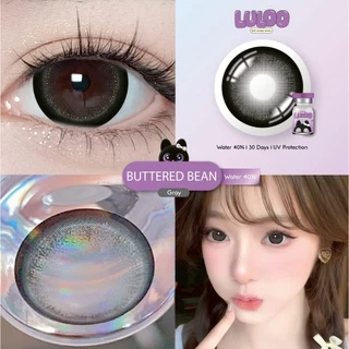 🔥คอนแทคเลนส์✨ขนาดบิ๊กอาย✨Buttered Bean (LULOO) Brown / Gray