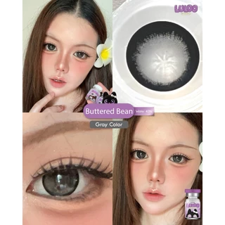 🔥คอนแทคเลนส์✨ขนาดบิ๊กอาย✨Buttered Bean (LULOO) Brown / Gray